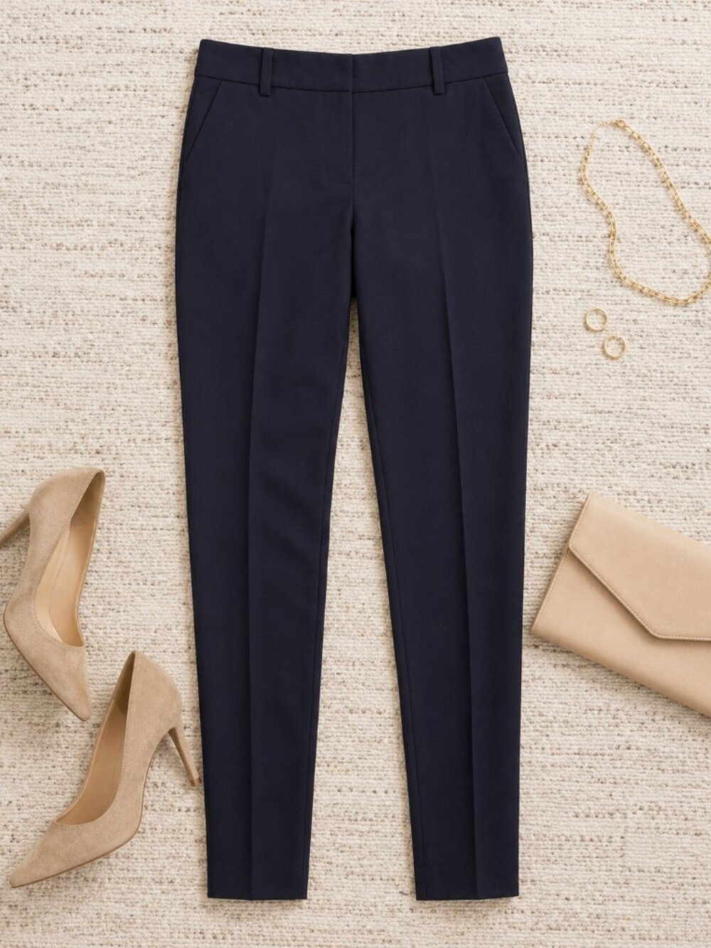 T Tahari Navy Tailored Trousers Women’s Size 2 NWT Career Pants